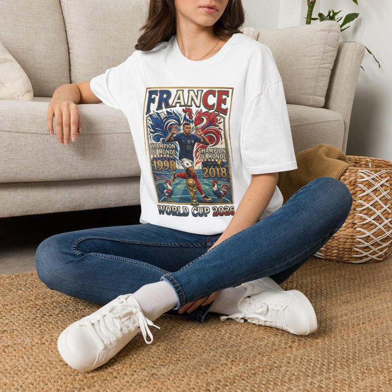 France World Cup Champions T-Shirt | France soccer 1998 2018 2022 image 2