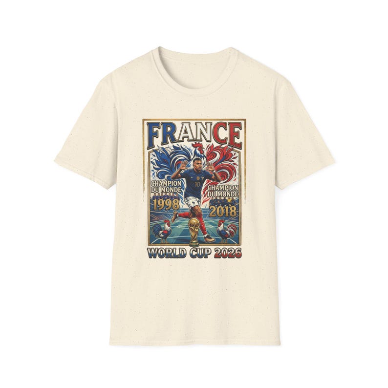 France World Cup Champions T-Shirt | France soccer 1998 2018 2022 image 7