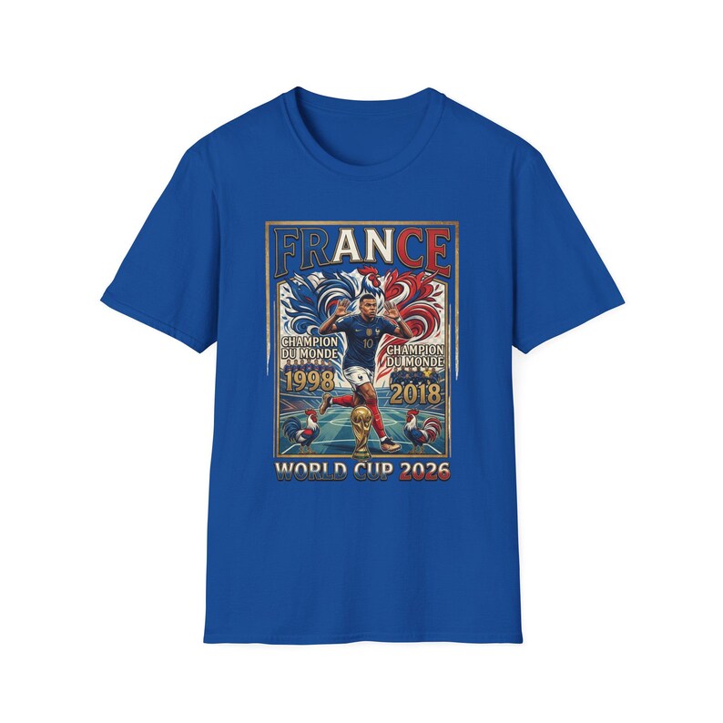 France World Cup Champions T-Shirt | France soccer 1998 2018 2022 image 11