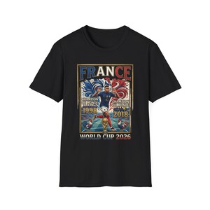 France World Cup Champions T-Shirt | France soccer 1998 2018 2022 image 4
