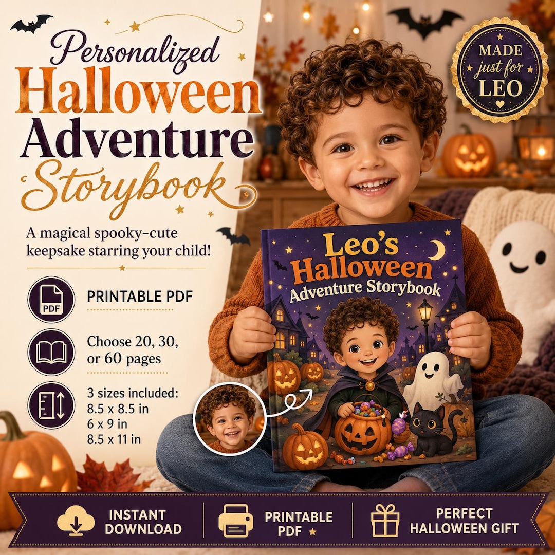 Custom Halloween Storybook Printable · Personalized Spooky Adventure ...