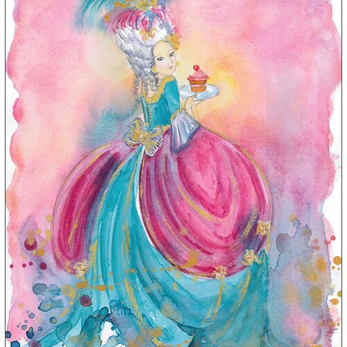 Marie Antoinette Printable Digital Download for Cards - Etsy