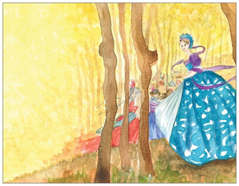 The Twelve dancing princesses postcard