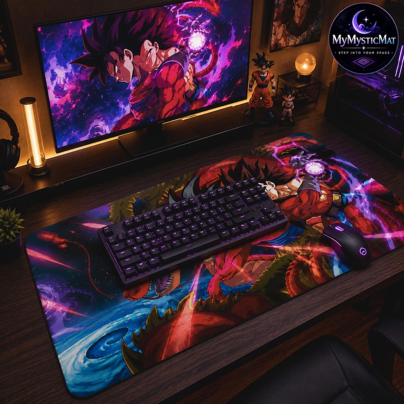 Dragon Ball Desk Mat, Goku Mouse Pad, Dragon Ball Z Gaming Desk Mat ...