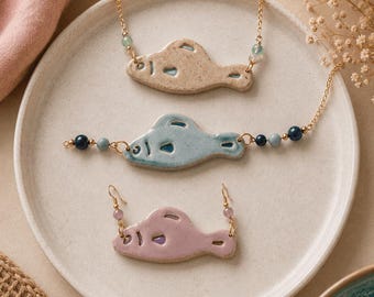 Coastal Fish Clay Cutter, Polymer Clay Jewellery Making Tool, Earring and Pendant Shape, Four Size Options