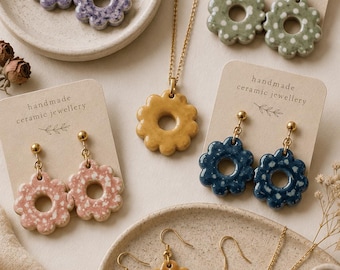 Flower Clay Cutter, Polymer Clay Jewellery Making Tool, 3D Printed Floral Cutter