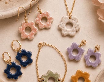 Organic Flower Clay Cutter, Polymer Clay Earring Making Tool, 3D Printed Floral Cutter in 4 Sizes