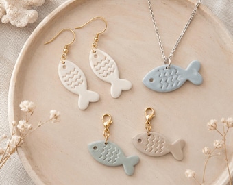 Fish Cookie Cutter Set, 3D Printed Embosser Cutter, 4 Sizes 30mm 40mm 55mm 75mm, Biscuit & Fondant Cutter