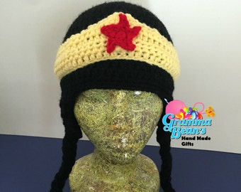 Super Hero Woman Beanie Pattern