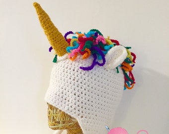 Magical Unicorn Beanie Crochet PATTERN