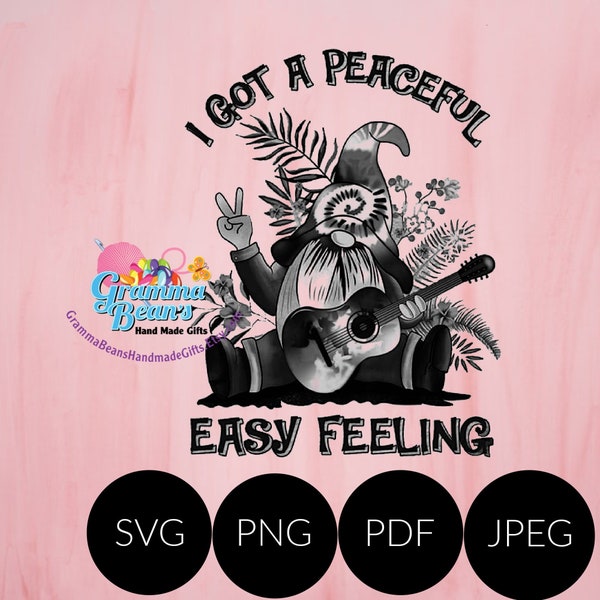 Peaceful Easy Feeling SVG, pdf, png and jpeg