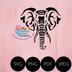 Elephant SVG, pdf, png and jpeg