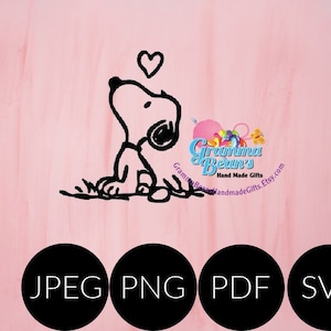Snoopy SVG, pdf, png and jpeg