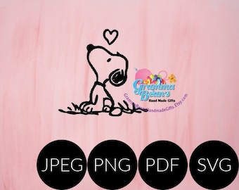 Snoopy SVG, pdf, png und jpeg