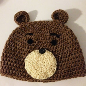 TED E. Bear Crochet Hat Pattern