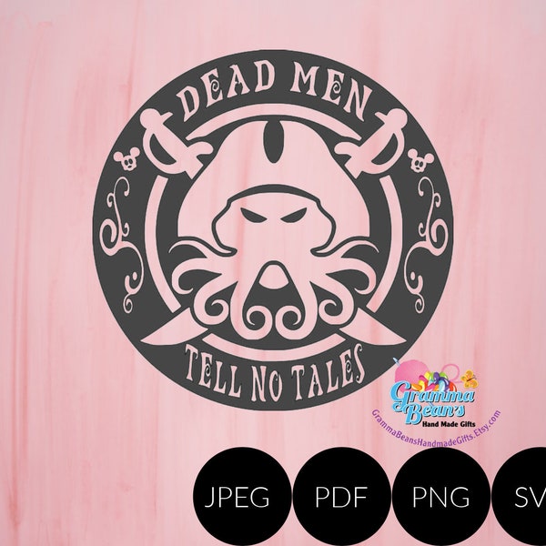 Pirates of the Caribbean SVG, pdf, png and jpeg