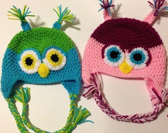 Sassy Owl Crochet Hat Pattern
