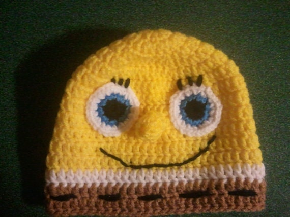 Spongebob Crochet Hat Pattern | Etsy 