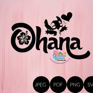 Ohana Lilo en Stitch SVF, pdf, png, jpeg