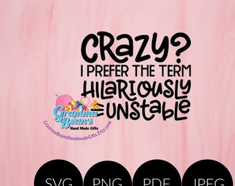 Hilariously Unstable SVG, pdf, png and jpeg