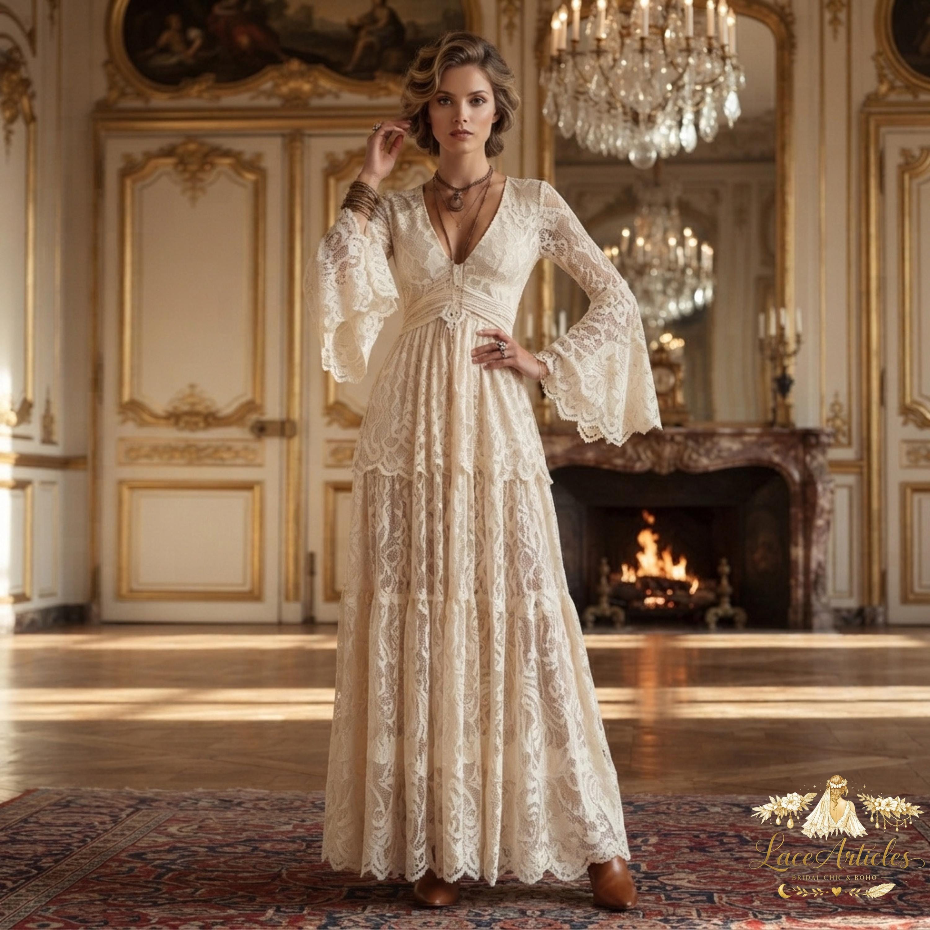 boho wedding dress etsy Long Sleeve Loved the viral bodycon RAISEEDIT Taglia:US10 - IT40 Free alterations should you