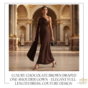 chocolate brown wedding dress Bridesmaid Dresses One Shoulder Sheath/Column Ruched Chiffon Bridesmaid Dresses with Slit For the ones who make forever even better Brown Bridesmaid Dresses in Chocolate