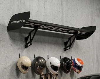 Handgefertigtes Wandregal Regal Spoiler | Schwebendes Regal | Automobil Dekor, Garage Display, Mann Höhle Geschenk
