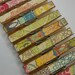 Gypsy floral decoupage themed clothespins set of 10 