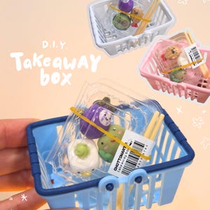 Polymer Clay Magnets - DIY Miniature Takeaway Bento Box