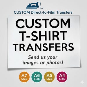 Personalized Iron On Heat Transfer Custom Photo Logo Text For T Shirts Clothing
