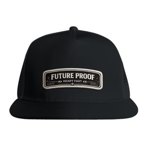 Future Proof Hat | Adapt Fast Trucker Cap | AI & Tech Entrepreneur Gift | Startup Founder Streetwear | Innovation Mindset Cap