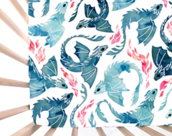 dragon crib sheets