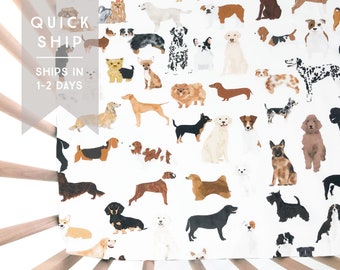 dog print crib sheets
