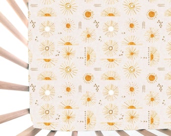 gold crib sheet