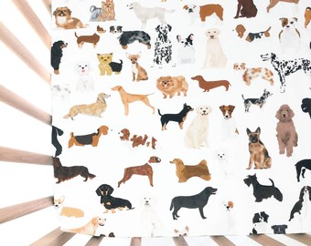 puppy crib sheet