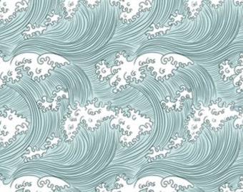 Lovey, Baby Blanket, or Adult Blanket: Japanese Waves. Wave Lovey. Ocean Blanket. Ocean Lovey. Waves Baby Blanket. Baby Gift.