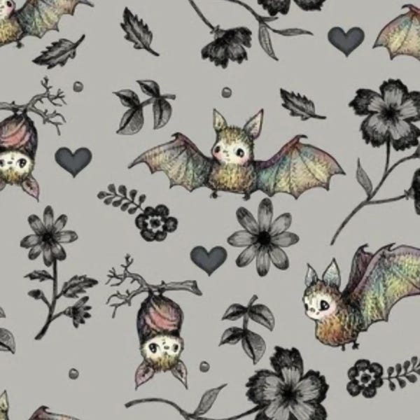 Lovey, Baby Blanket, or Adult Blanket: Cute Little Gray Bats. Halloween Lovey. Gothic Lovie. Bat Baby Blanket. Bat Throw Blanket. Baby Gift.