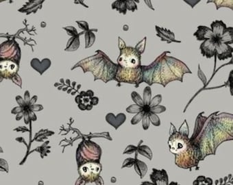 Lovey, Baby Blanket, or Adult Blanket: Cute Little Gray Bats. Halloween Lovey. Gothic Lovie. Bat Baby Blanket. Bat Throw Blanket. Baby Gift.