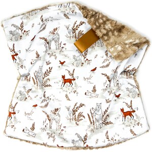 Lovey: Copper Underwood Toile. Lovey. Fox Lovey. Bear Lovey. Deer Lovey. Baby Lovey. Lovie. Minky Lovey. Lovey for Babies. Baby Gift.
