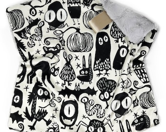 Muñeco de peluche: Monstruos góticos. Muñeco de peluche. Muñeco de peluche de murciélago. Muñeco de peluche de Halloween. Muñeco de peluche. Muñeco de peluche de bebé. Muñeco de peluche Minky. Bebé gótico. Bebé de Halloween. Monstruos. Regalo para bebé.