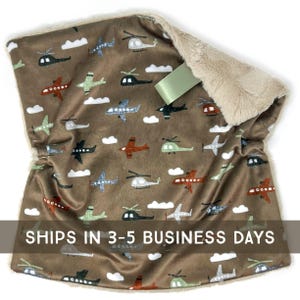 Lovey: Planes on Cobble. Lovey. Planes Lovey. Lovie. Baby Lovey. Minky Lovey. Airplane Lovey. Olive Lovey. Helicopter Lovey. Baby Gift. PYO.