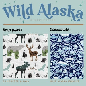 Lovey, Baby Blanket, or Adult Blanket: Wild Alaska. Baby Gift. Baby Blanket. Throw Blanket. Alaska. Animals. Wildlife. Hunting. Fishing.