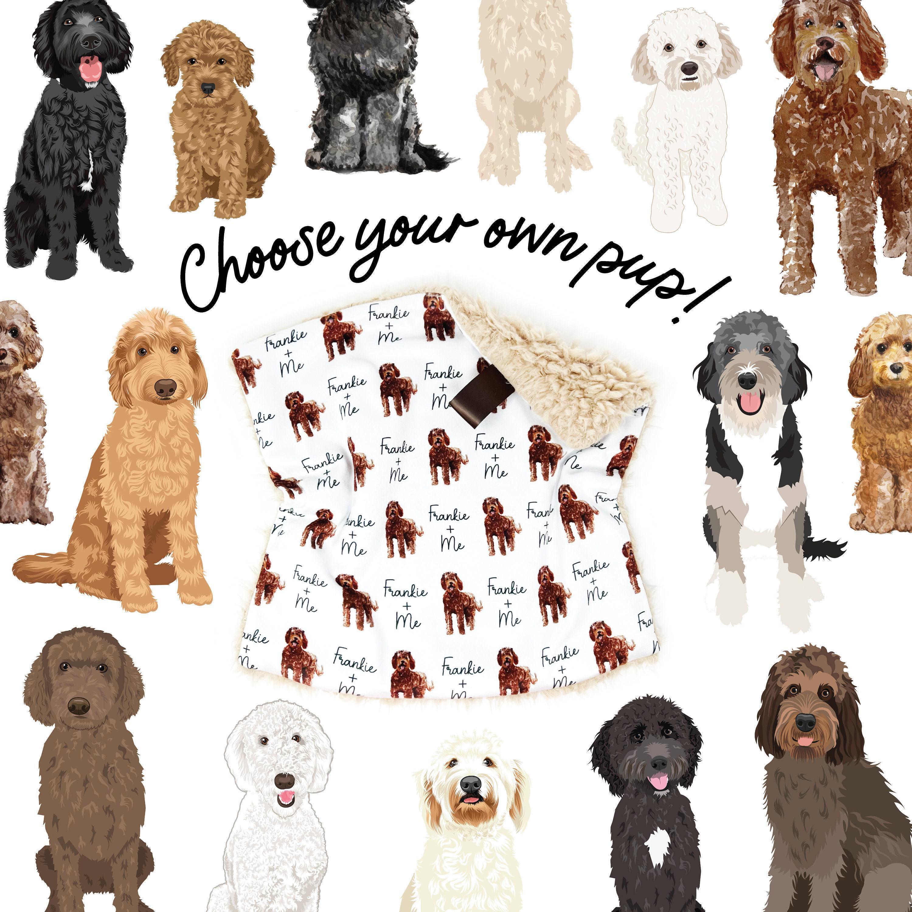 Lovey: Personalized Brown Dog and Me Baby Gift