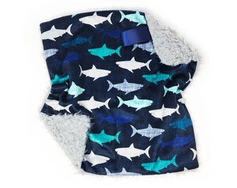 Lovey: Navy Linen-Look Sharks. Lovey. Shark Lovey. Navy Shark Lovey. Lovie. Baby Lovey. Lovie. Minky Lovey. Shark Lovie. Blue Shark Lovey.