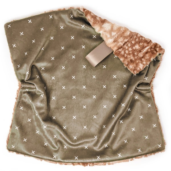 Lovey: Cobble X. Lovey. Brown Lovey. Earth Tone Lovey. Lovie. Baby Lovey. Minky Lovey. Lovey for Babies. Baby Gift.