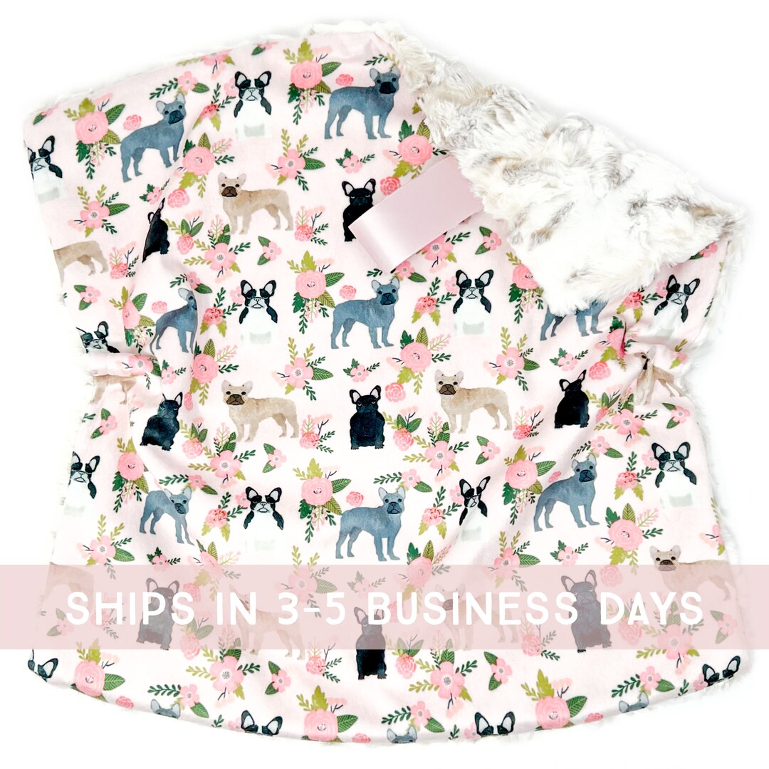 Lovey Pink Floral French Bulldogs. Lovey. French Bulldog Etsy
