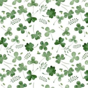 Lovey, Baby Blanket, or Adult Blanket: Watercolor Shamrocks. Shamrock Lovey. Clover Lovey. St Patricks Day Lovey. Baby Gift.