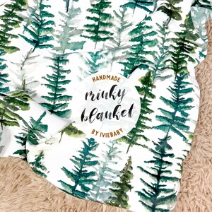 Pine forest baby blanket sale