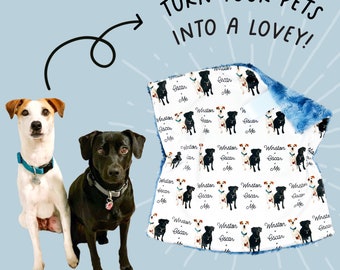 Lovey, Baby Blanket, or Adult Blanket: Personalized Pet. Lovey. Dog Lovey. Personalized Pet Lovey. Personalized Lovey. Baby Gift.