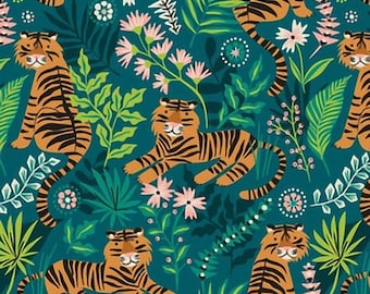 Lovey, Baby Blanket, or Adult Blanket: Teal Tigers. Tiger Lovey. Tiger Baby Blanket. Jungle Lovey. Baby Gift.